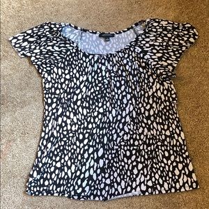 Black White Layered Blouse